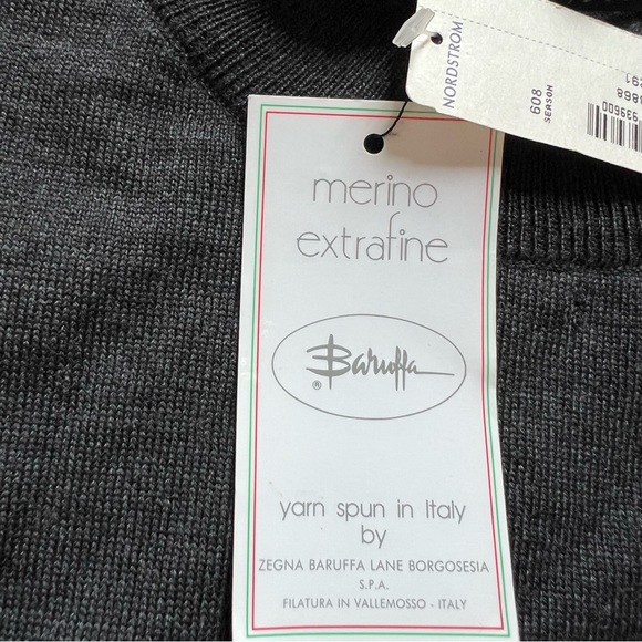 NWT Time Pieces 100% Merino Wool Gray Pullover Sweater Men's size XL - Picture 5 of 9